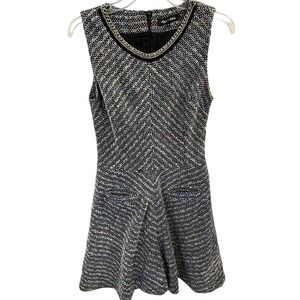Alex+Alex tweed dress multi color fabric Small Office‎ Siren Core y2K